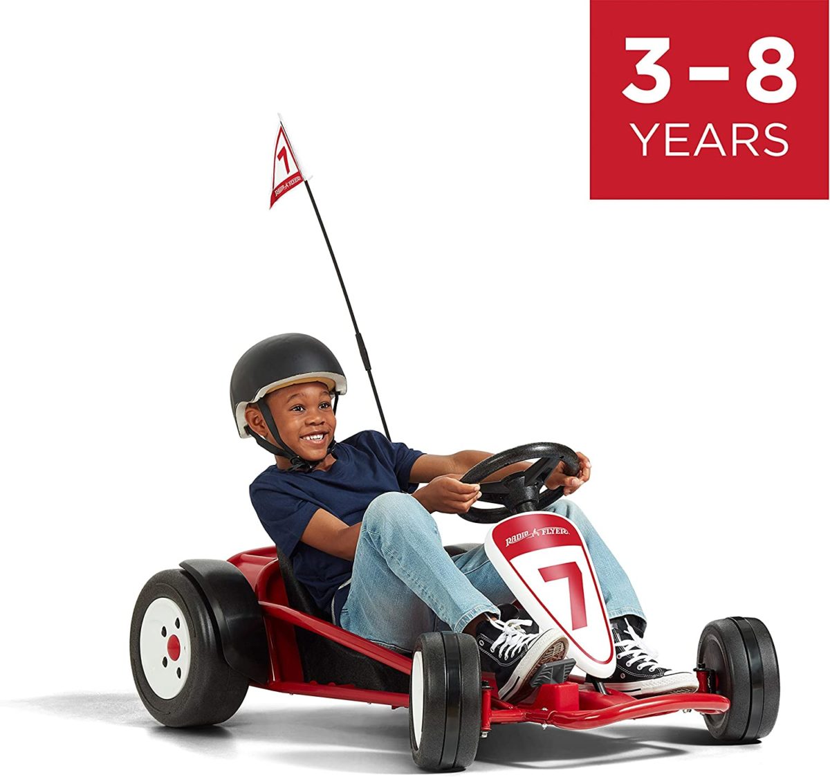 Radio Flyer Ultimate GoKart, 24 Volt Outdoor Ride On Toy, Red Go Kart