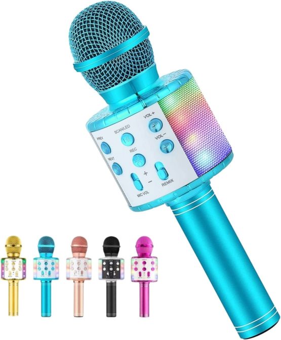 Voice changing karaoke micriphone