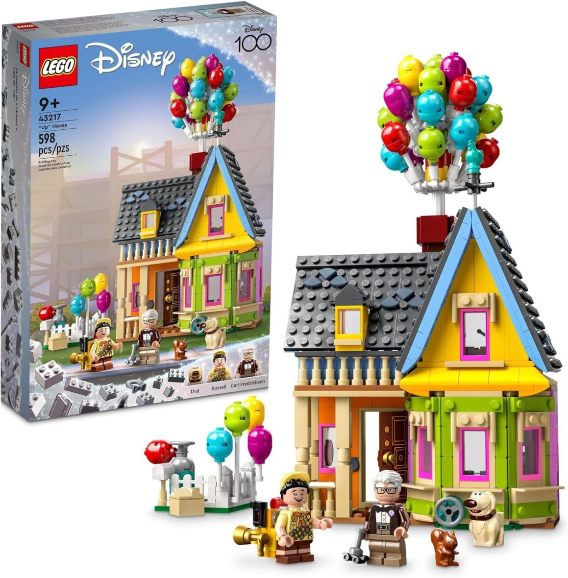 LEGO Disney and Pixar ‘Up’ House 43217 for Disney 100 Celebration, Disney Toy Set for Kids and Movie Fans Ages 9 and Up