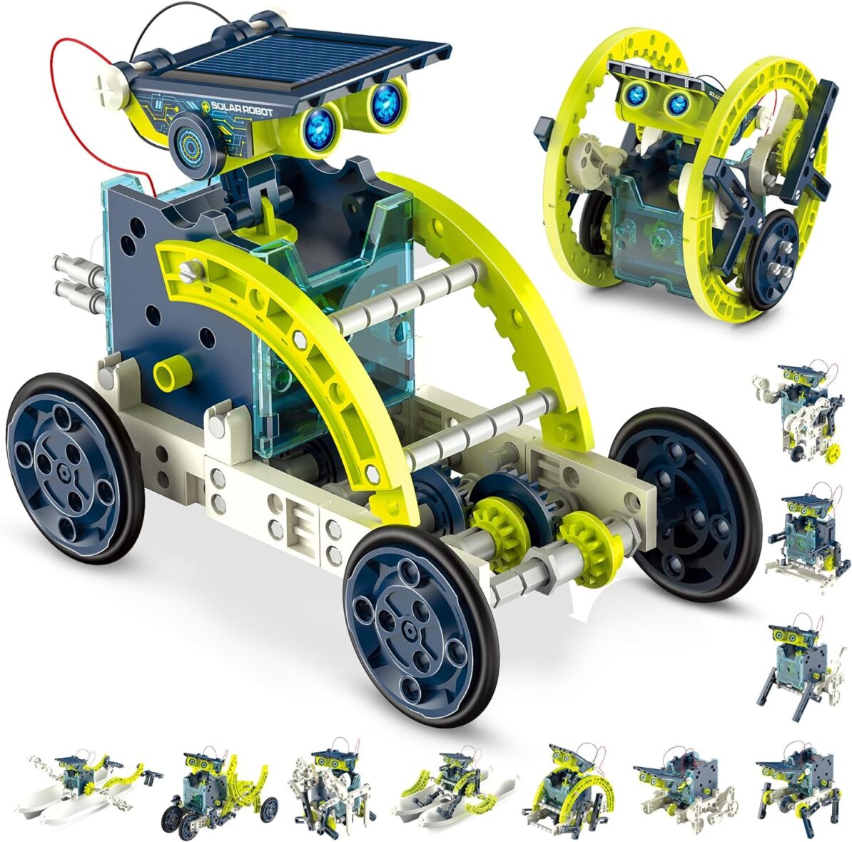 Hot Bee 12-in-1 STEM Solar Robot Kit – STEM Projects for Kids Ages 8-12, Learning Educational Science Kits, DIY Building Toys,