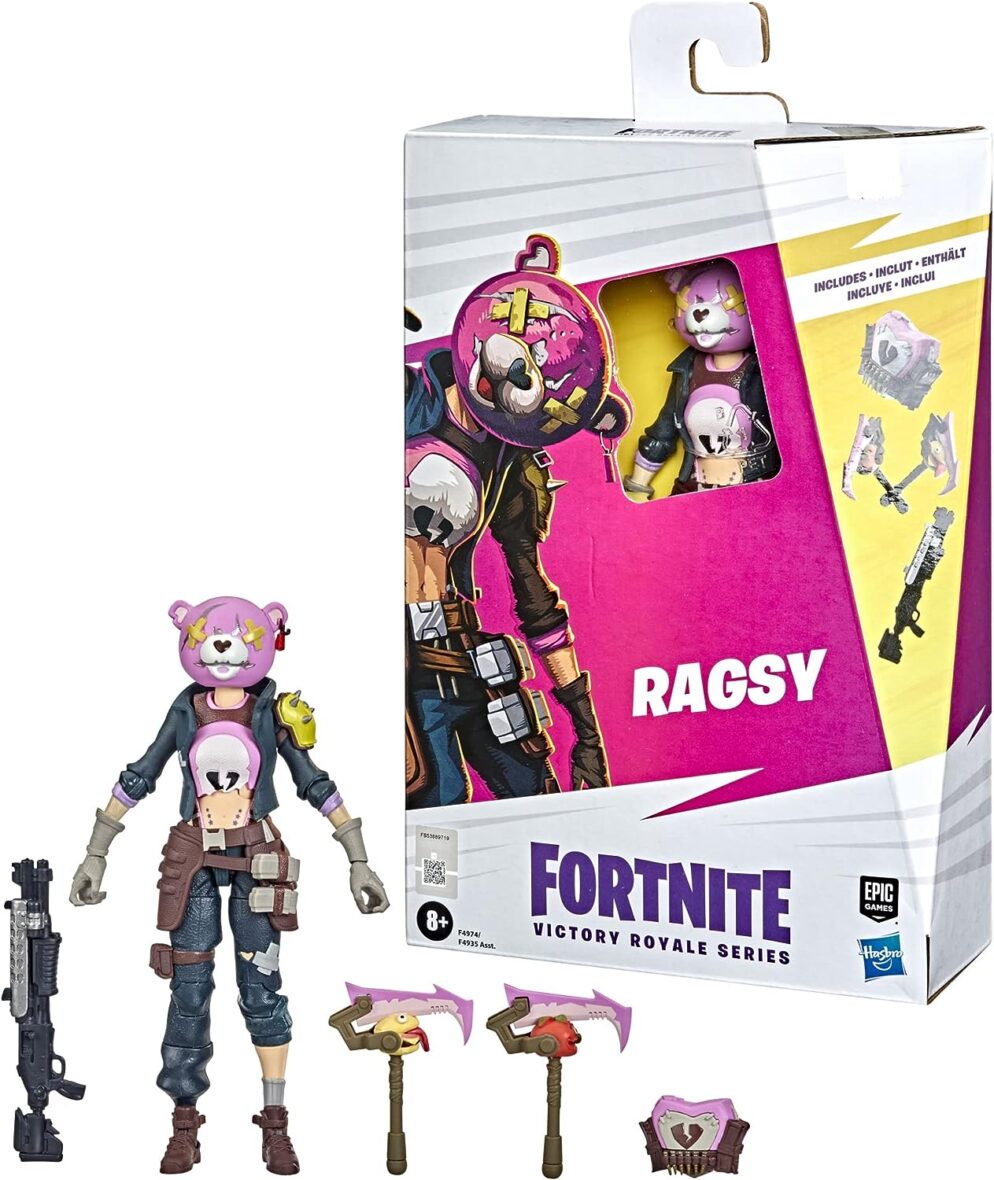 Fortnite Victory Royale Series Ragsy Collectible Action Figure with Accessories – Ages 8 and Up, 6-inch
