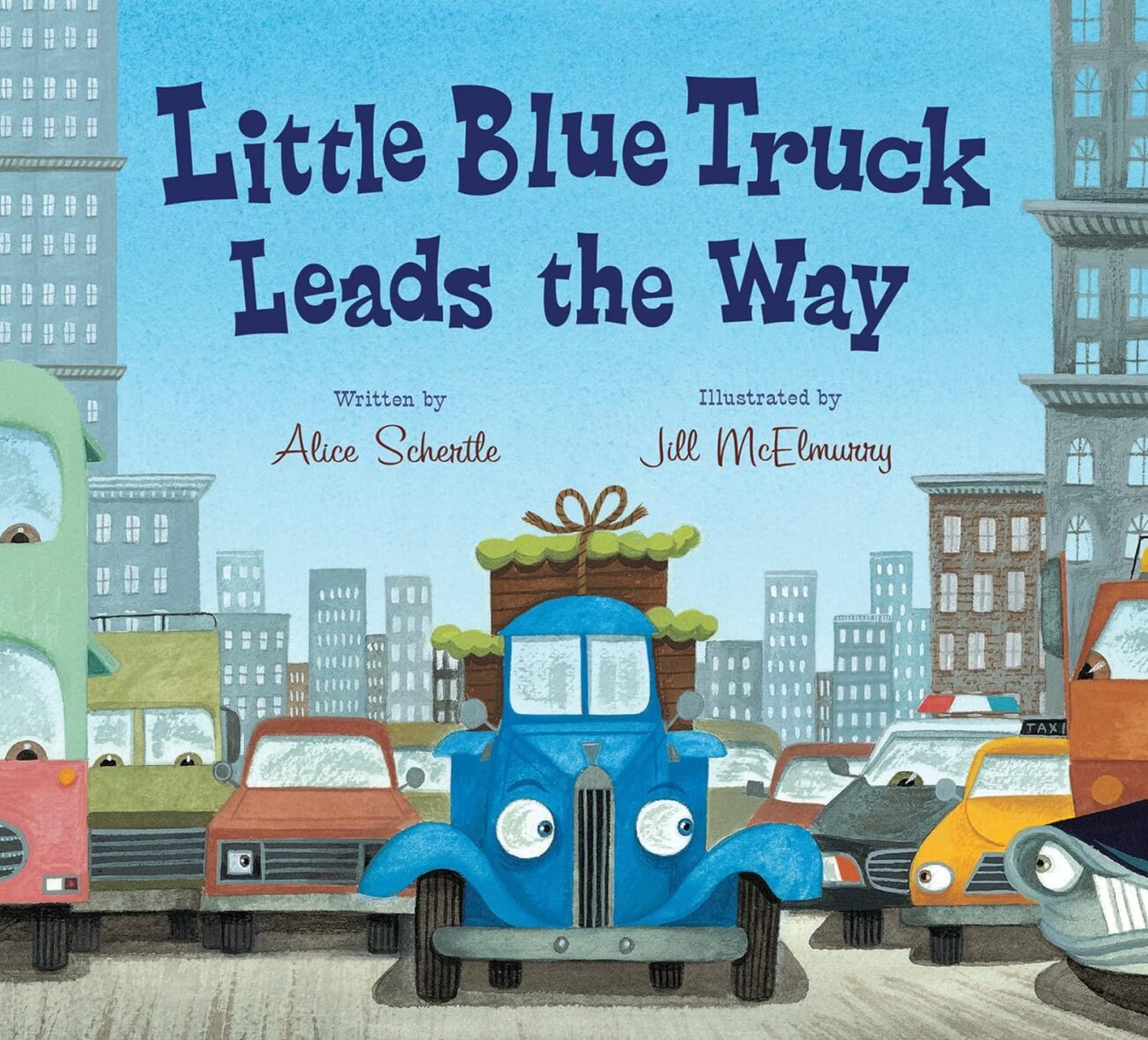 Little Blue Truck Leads the Way Board Book Board book