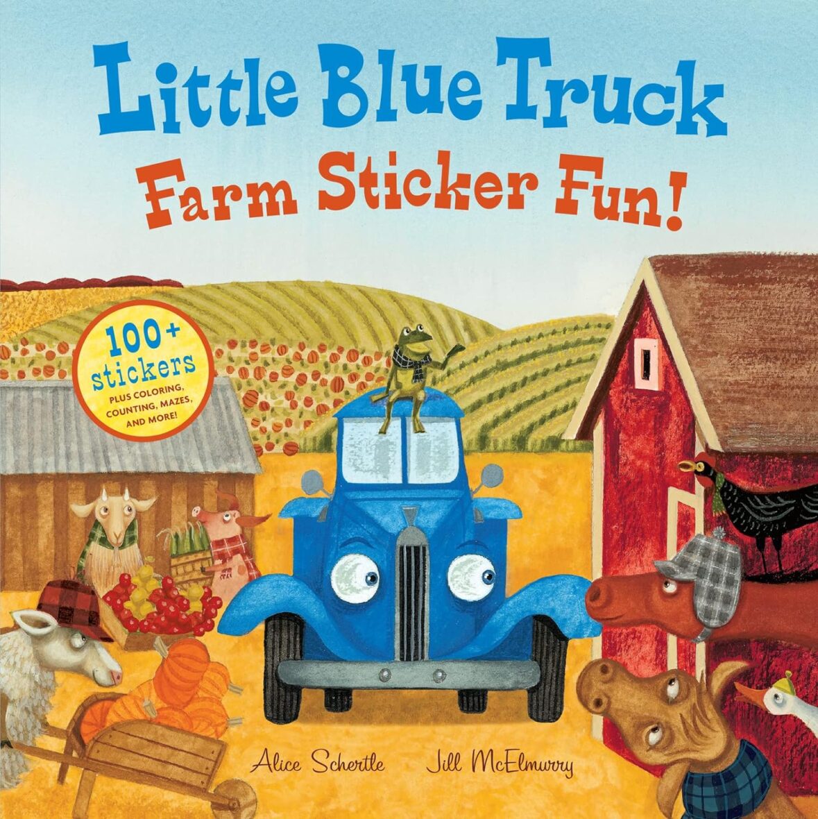 Little Blue Truck Farm Sticker Fun! Paperback – Sticker Book