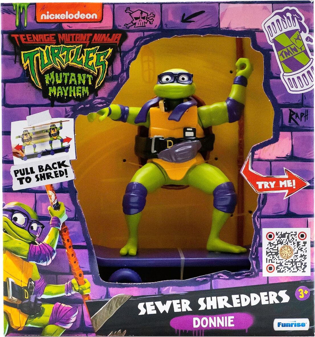 Teenage Mutant Ninja Turtles 5″ Sewer Shredders, Donatello, Classic Edition