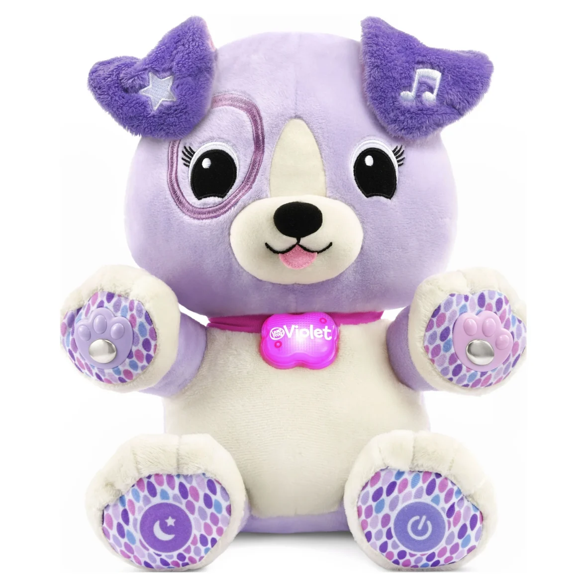 LeapFrog My Pal Violet Smarty Paws Customizable Puppy for Infants, Teaches Words, Mindfulness