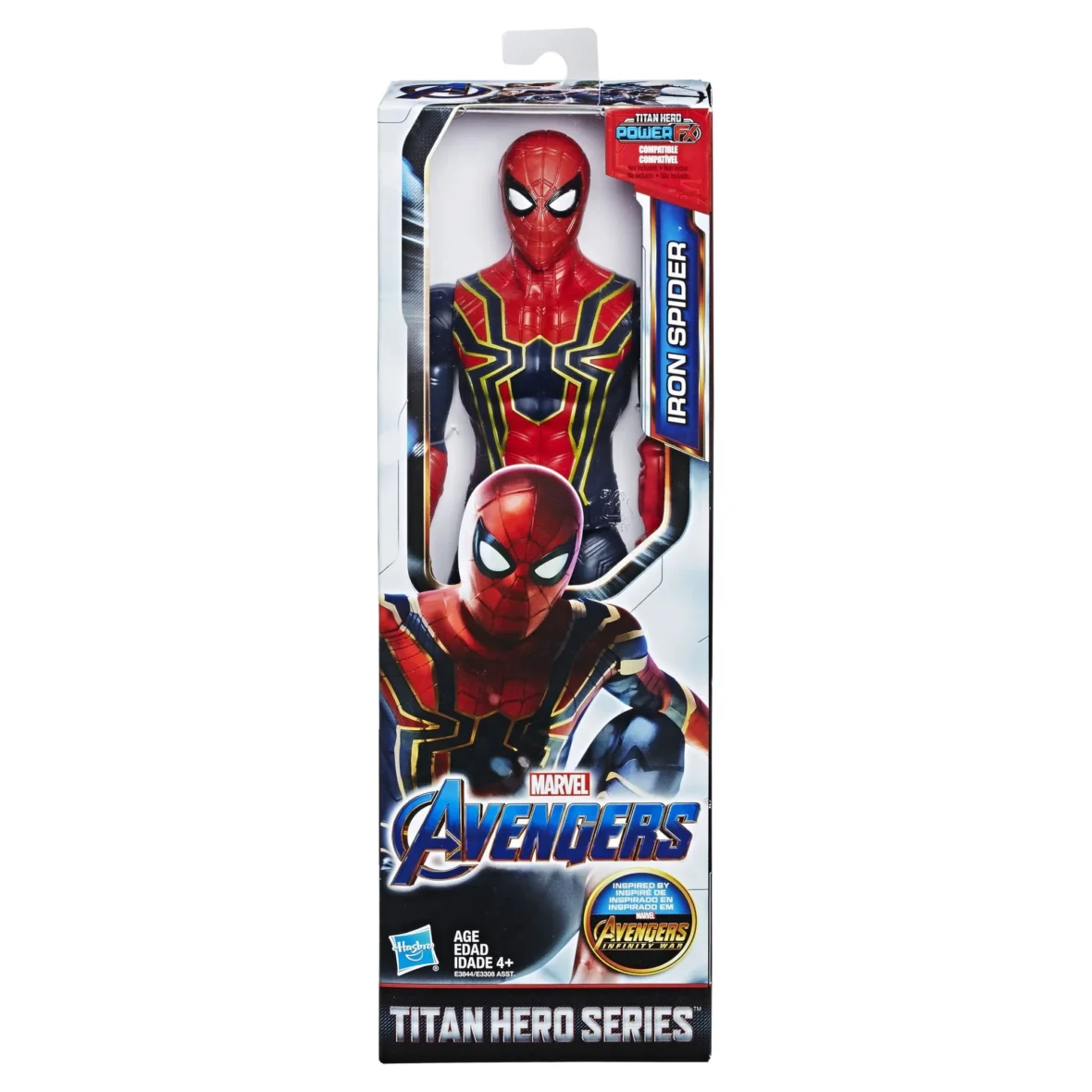 Avengers Marvel Titan Hero Series Iron Spider 12″-Scale Super Hero Action Figure with Titan Hero Power Fx Port