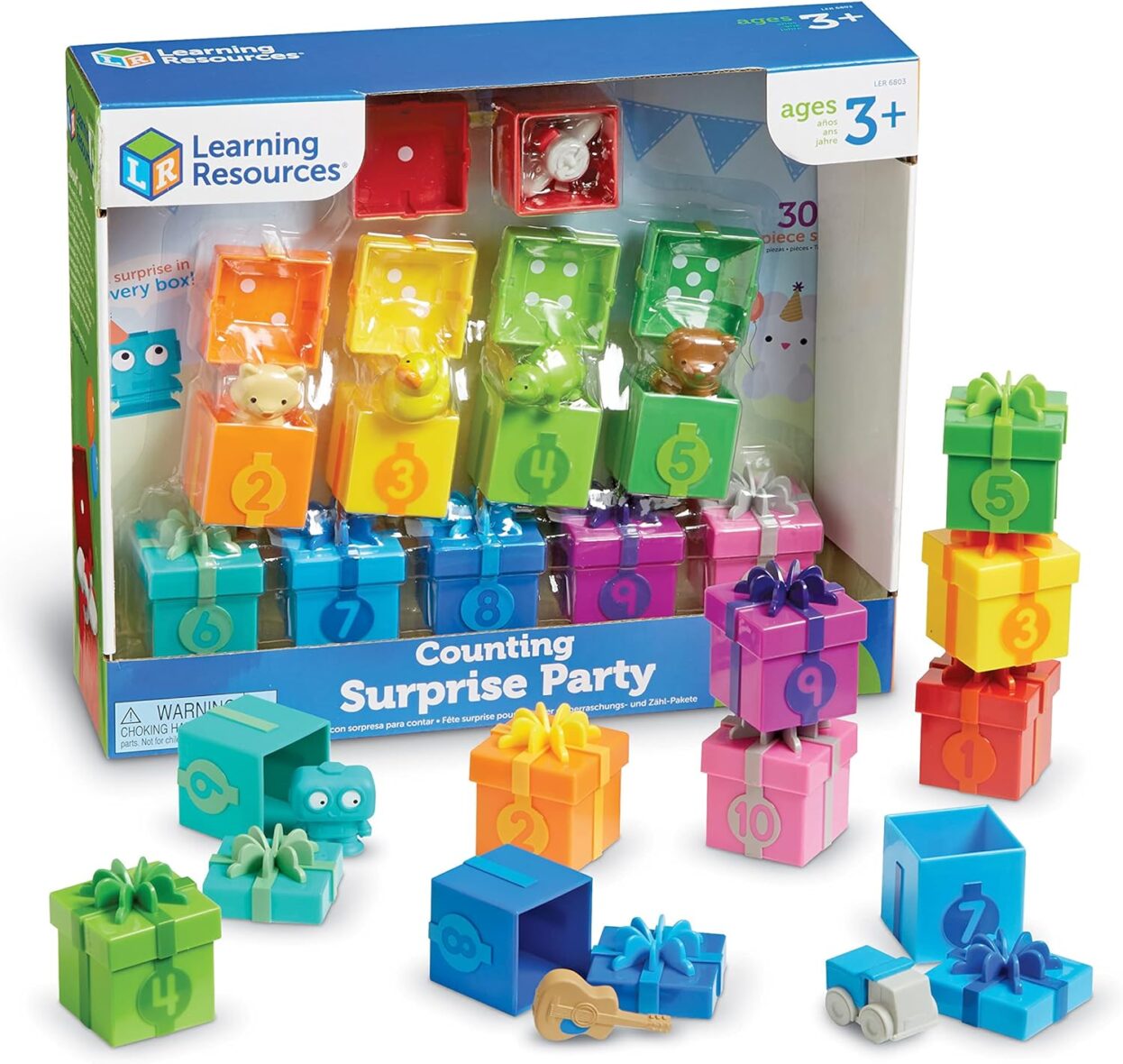 Learning Resources Counting Surprise Party, Homeschool, Fine Motor, Counting & Sorting Toy, Ages 3+ Ms Rachel toy