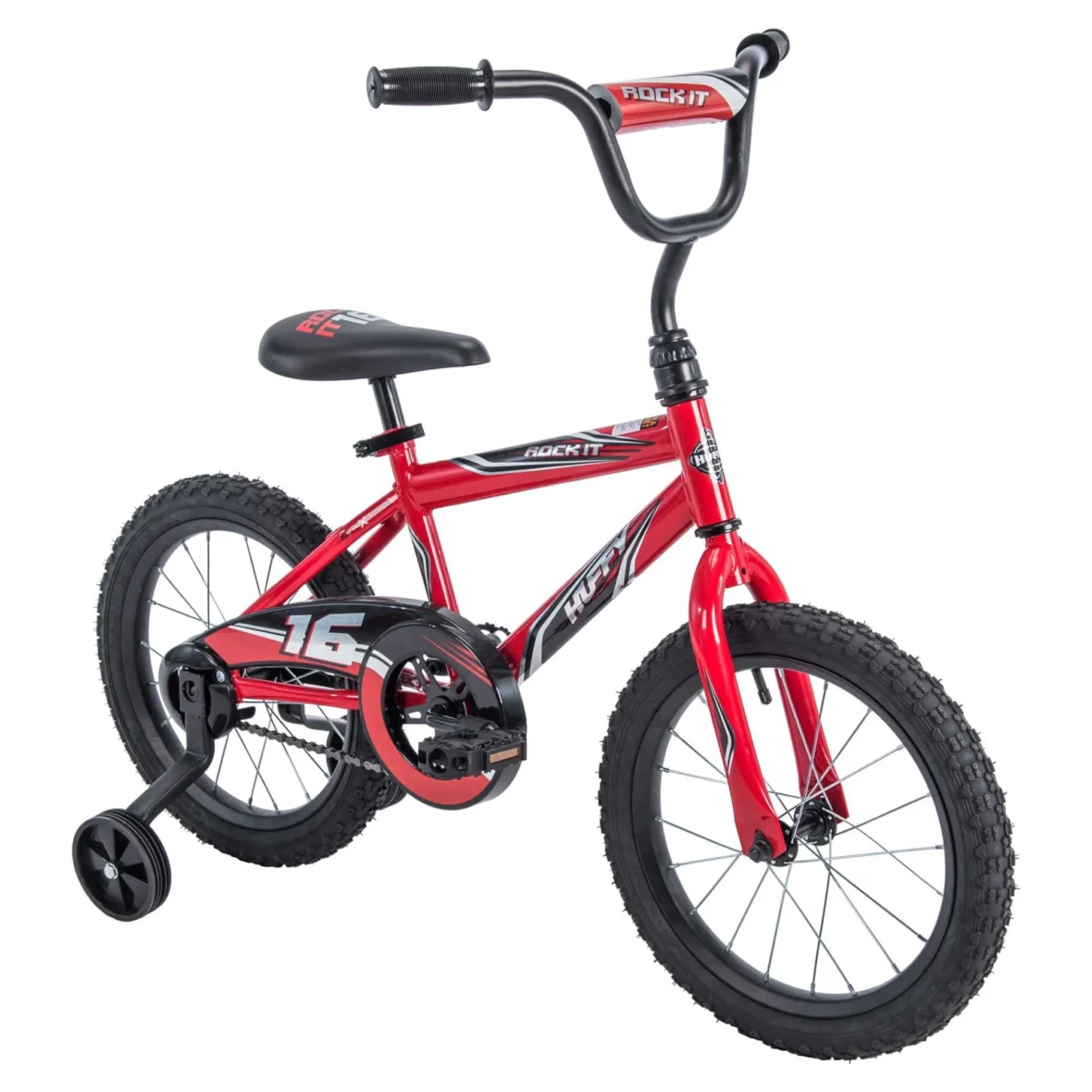 Huffy 16 in. Rock It Kids Bike for Boy Ages 4 and up, Child, Red