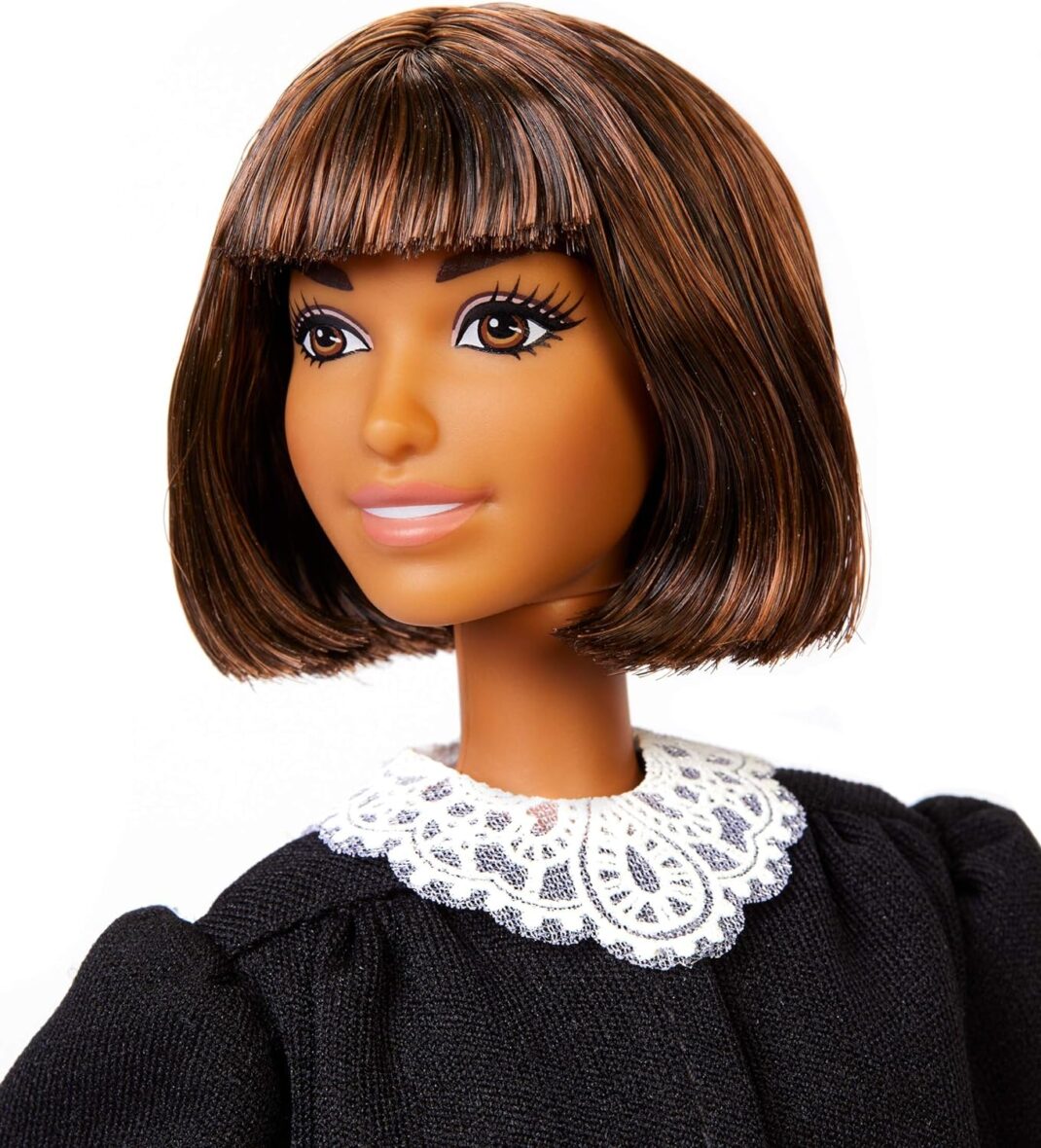 Barbie Judge Doll, Short Bob Brunette, Wearing Black Robe with Gavel and Block, for 3 to 7 Year Olds