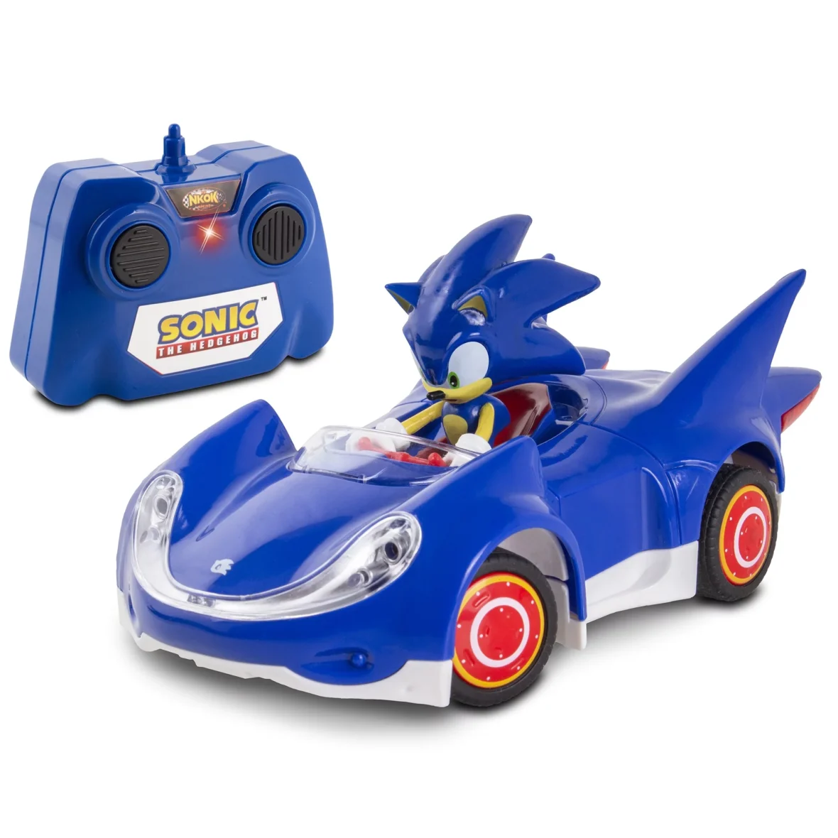Sonic the Hedgehog & Sega All-Stars Racing RC: 1:28 Scale 2.4GHz Remote Controlled Car, 6.5″