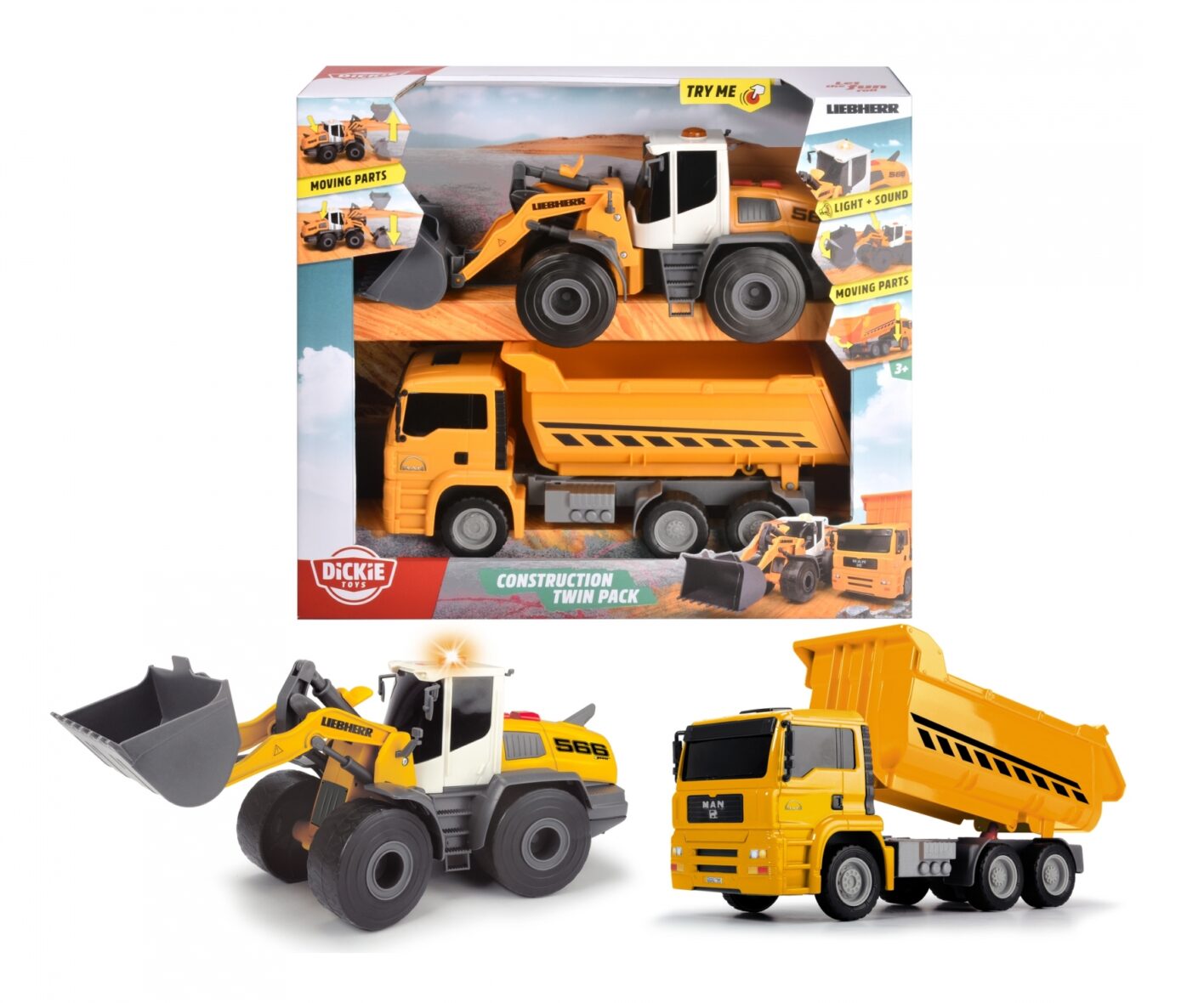 Dickie Toys Construction Twin pack