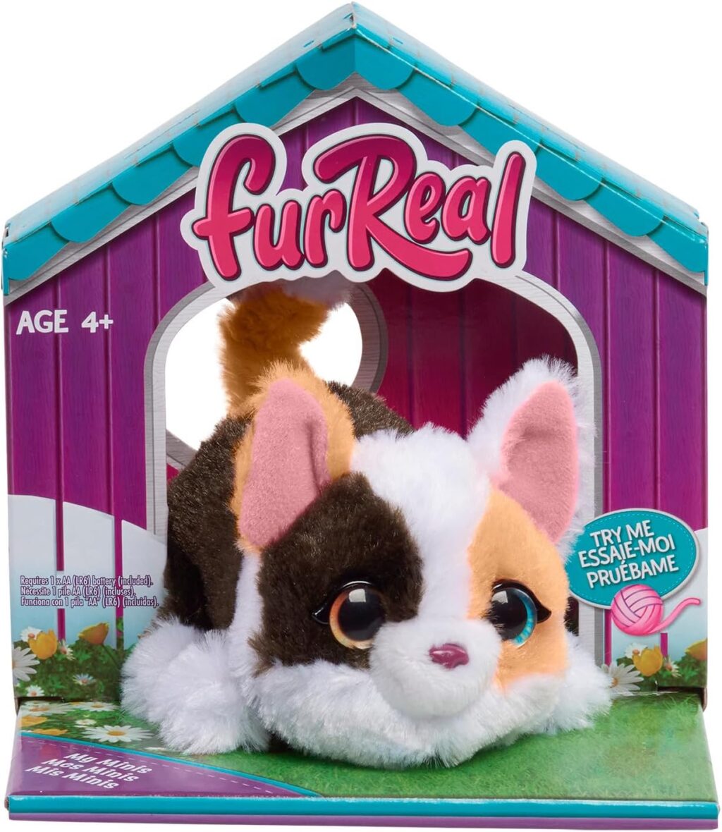 furReal My Minis Kitty Interactive Toy, Small Plush Kitty with Motion, Faux Fur, Kids Toys Ages 4 up