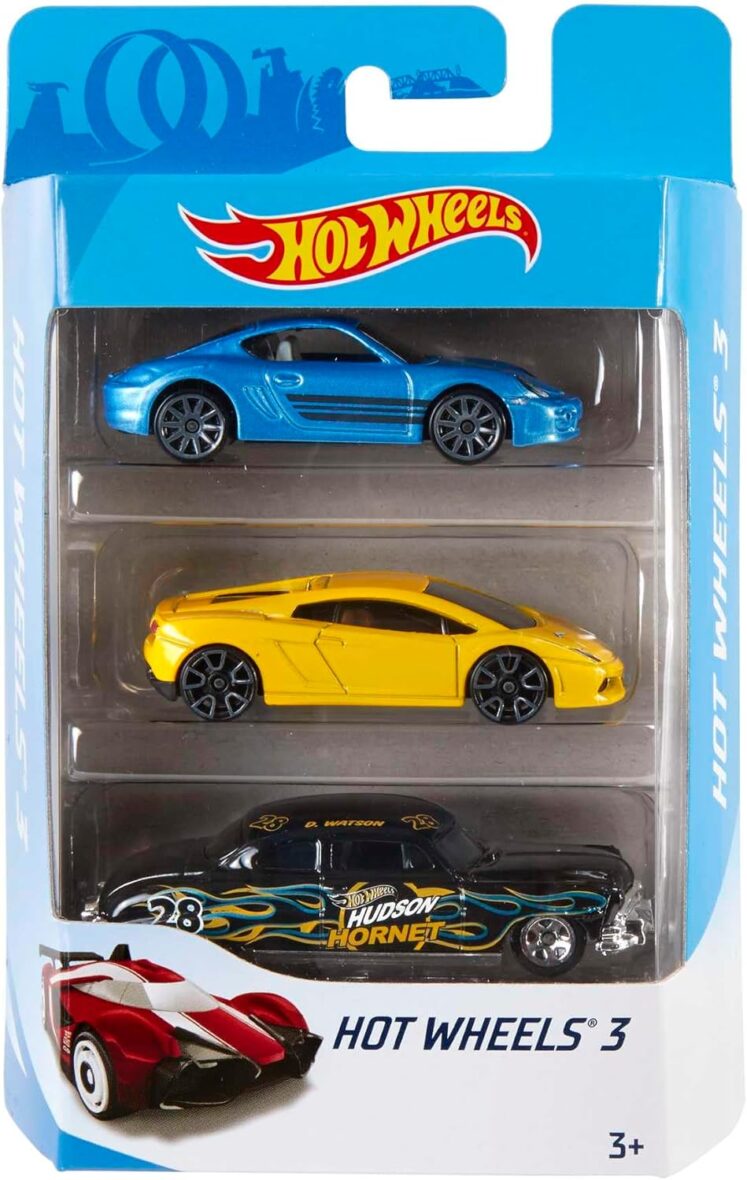 Hot Wheels Diecast Cars – 3pk (Colors May Vary)