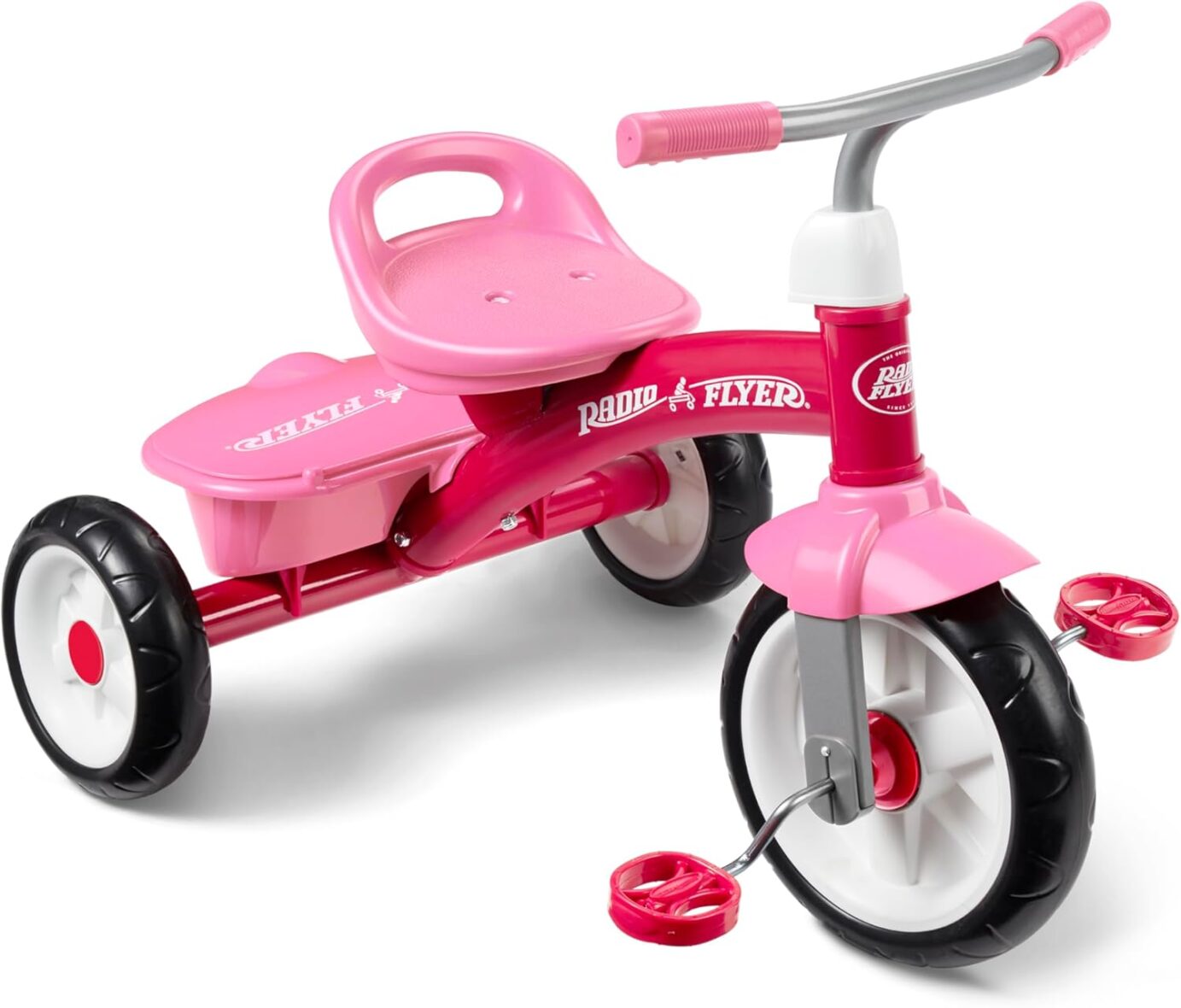 Radio Flyer Tricycle Ready to Ride Folding Trike, Fully Assembled, Pink