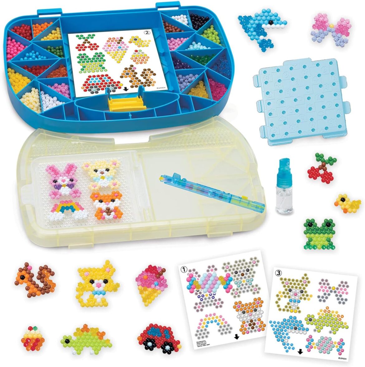 Aquabeads Create N Decorate: DIY Art Kit with Water Beads, Templates & Storage Case for Kids 4+