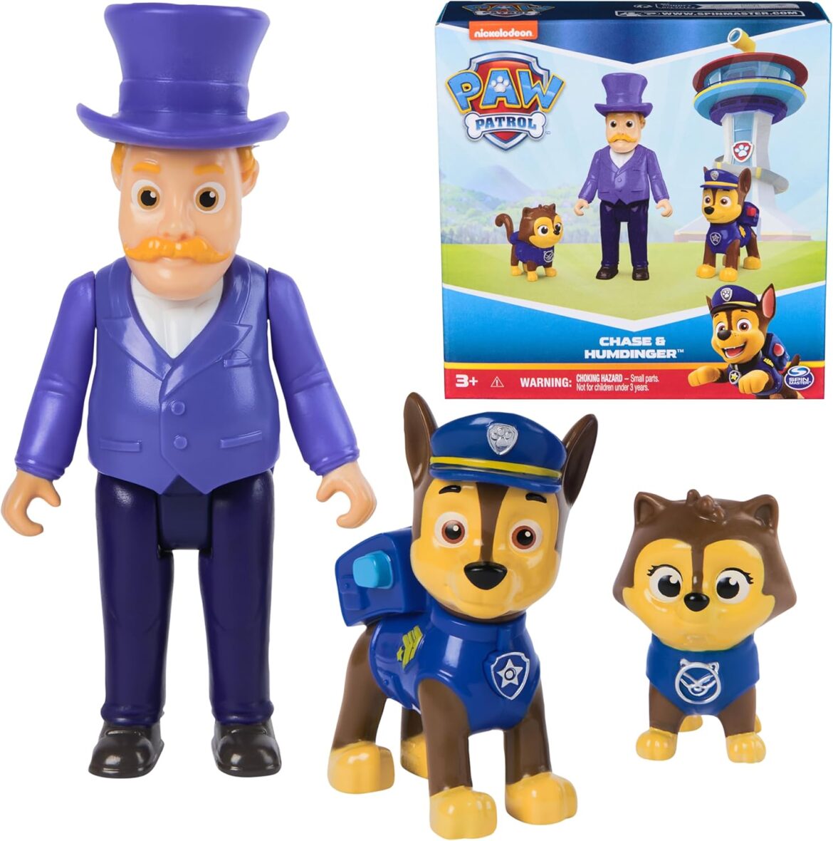 Paw Patrol Chase & Humdinger Figures Set, Kids Toys for Boys and Girls Ages 3 and Up