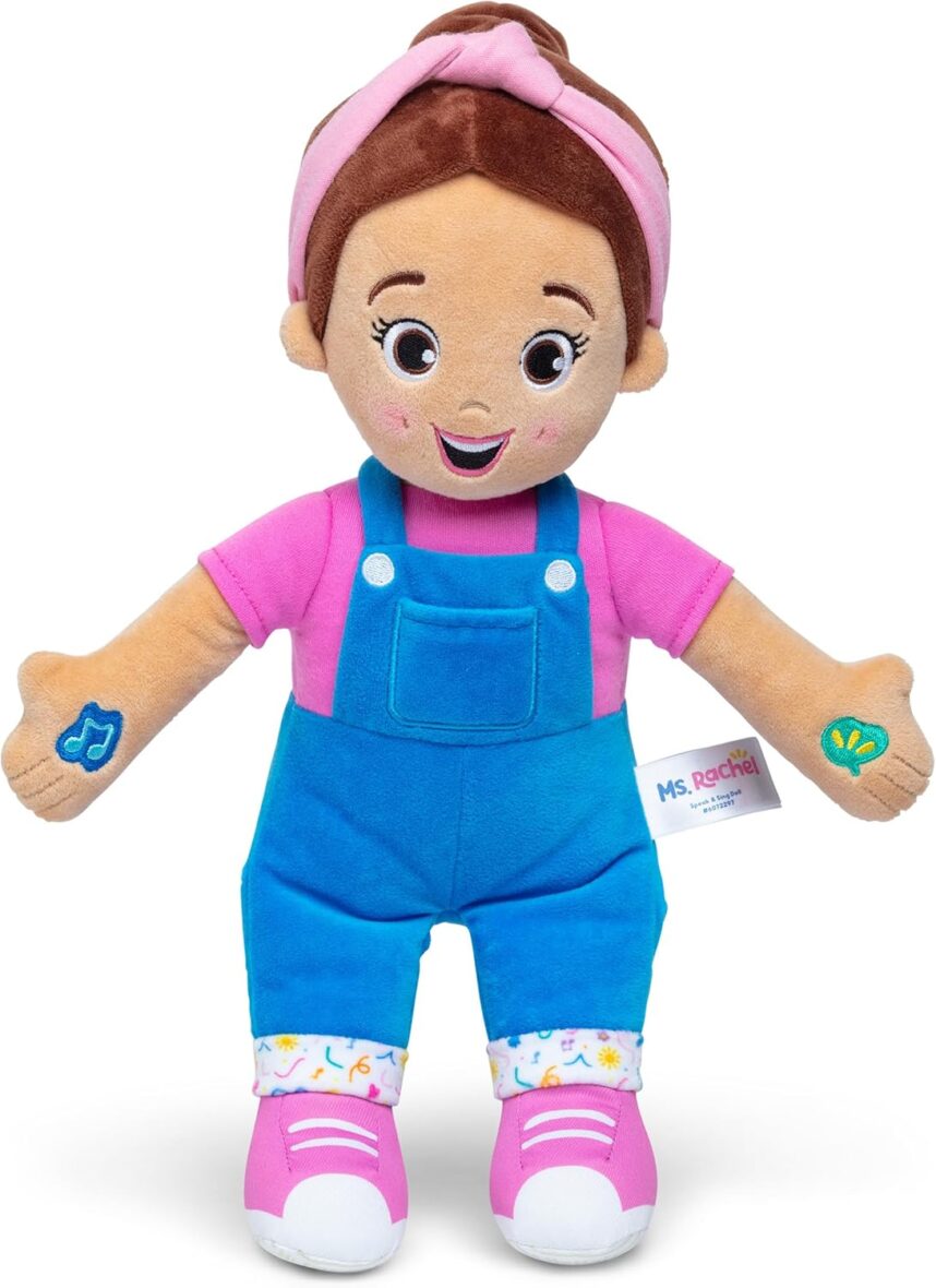 Ms. Rachel Official Speak & Sing Doll, 16” Tall Interactive Toy with 4 Songs & 16+ Phrases, Toddler Toys