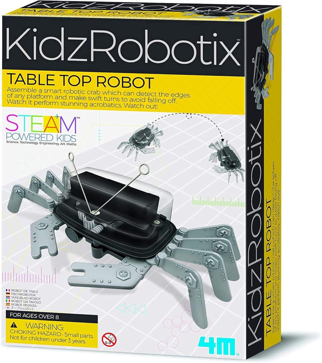 4M 5576 Table Top Robot – DIY Robotics Stem Toys, Engineering Edge Detector